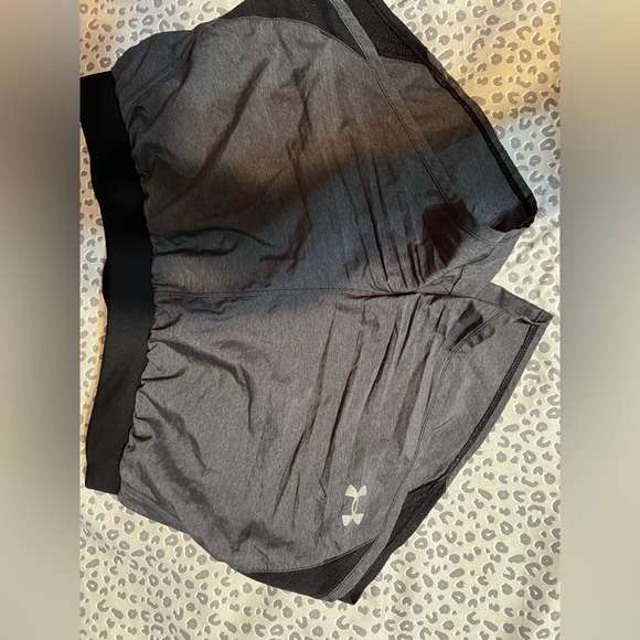 Under amour running shorts.size small. A dark grey color. - Picture 2 of 3